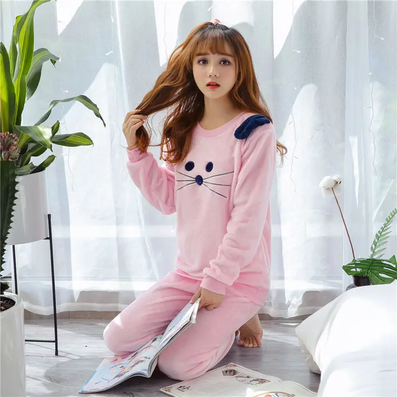 womens pajama sets Women Winter Purple Sexy Lace Pajamas Set Flannel Full Trousers Lady Two Piece Pajama Set Print Home Clothing
womens pajama sets Women Winter Purple Sexy Lace Pajamas Set Flannel Full Trousers Lady Two Piece Pajama Set Print Home Clothing