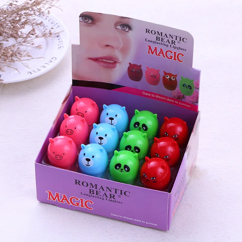 Romantic Bear Moisturizer Lip Balm Cosmetics Cartoon Lipsticks 4 kinds Fruit flavors protect your Lips 24pcs=1box drop shipping
Romantic Bear Moisturizer Lip Balm Cosmetics Cartoon Lipsticks 4 kinds Fruit flavors protect your Lips 24pcs=1box drop shipping