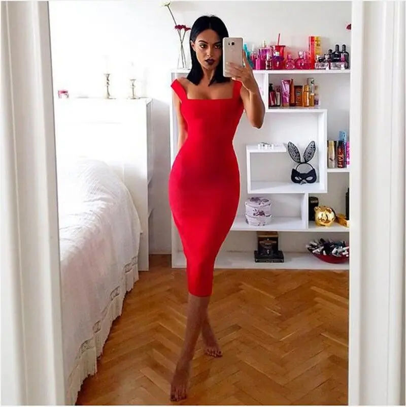 KLEEZY New Arrival Elegant Evening Party Sleeveless Slash Neck Mid-Calf Celebrity Sheath Dress G233
KLEEZY New Arrival Elegant Evening Party Sleeveless Slash Neck Mid-Calf Celebrity Sheath Dress G233