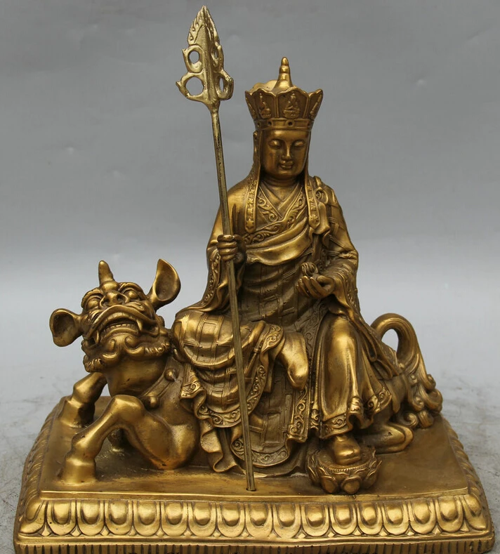 150610 S1413 10" Chinese Bronze Ksitigarbha Boddhisattva Netherworld Leader Seat Beast Statue discount 30% (C0324)
150610 S1413 10" Chinese Bronze Ksitigarbha Boddhisattva Netherworld Leader Seat Beast Statue discount 30% (C0324)