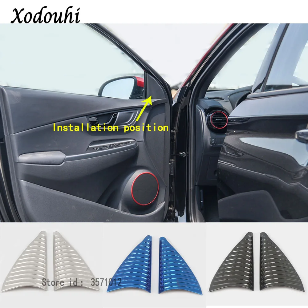 For Hyundai Kona Encino Kauai 2017 2018 2019 Car Sticker Stainless Steel Inner Front Head A Column Frame Triangle Trim
For Hyundai Kona Encino Kauai 2017 2018 2019 Car Sticker Stainless Steel Inner Front Head A Column Frame Triangle Trim