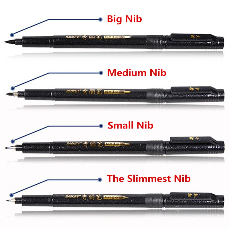 4pcs S,M,L,XL Nib Calligraphy Pen Multipurpose Drawing Writing Painting Brush School Office Supply Artist Stationery Add Ink Pen
4pcs S,M,L,XL Nib Calligraphy Pen Multipurpose Drawing Writing Painting Brush School Office Supply Artist Stationery Add Ink Pen