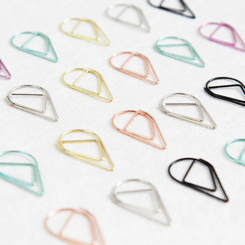 20PCS Teardrop paperclips, smart golden paper clips planner binder accessories, pages clip silver black mint rose lilac
20PCS Teardrop paperclips, smart golden paper clips planner binder accessories, pages clip silver black mint rose lilac