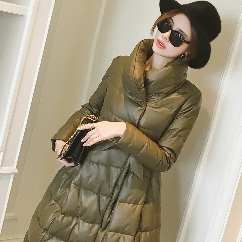 Leather Jacket Women Winter Sheepskin Genuine Leather Jackets Korean Women's Down Coat Plus Size Chaqueta Mujer SYQT7689 YY495
Leather Jacket Women Winter Sheepskin Genuine Leather Jackets Korean Women's Down Coat Plus Size Chaqueta Mujer SYQT7689 YY495