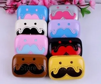Mustache designed lens case Cute Beard contact lenses box/cute contact lens case with Mirror V1415
Mustache designed lens case Cute Beard contact lenses box/cute contact lens case with Mirror V1415