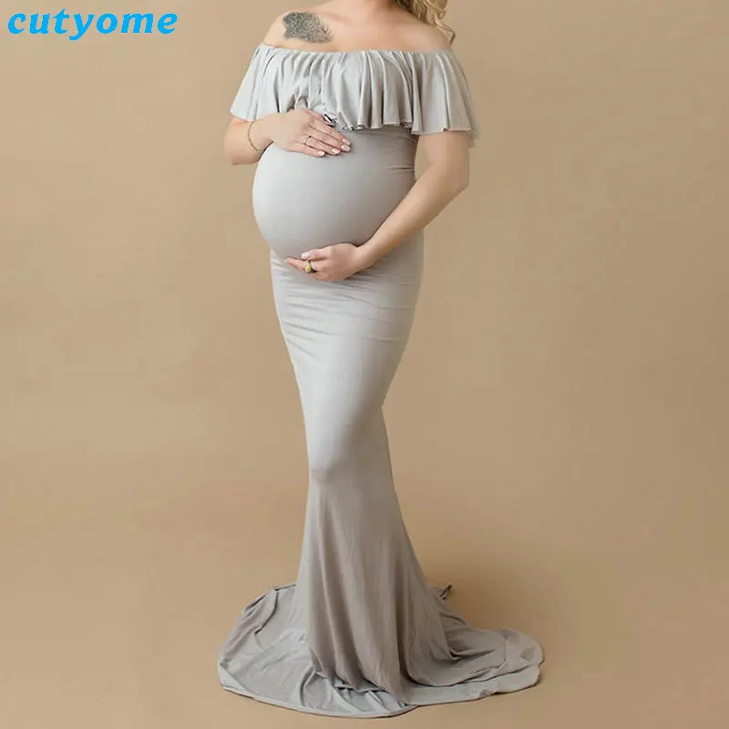 Maternity Dress Photography Props Pregnancy Maxi Clothes Maternity photography Princess Maternity Women Shoot Props Long Dress  (13)_1