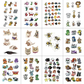 HXMAN 12 PCS/lot Cartoon Temporary Tattoo Sticker for Women Men Body Art Children Kids Waterproof Hand Fake Tatoo 9.8X6cm W12-27
HXMAN 12 PCS/lot Cartoon Temporary Tattoo Sticker for Women Men Body Art Children Kids Waterproof Hand Fake Tatoo 9.8X6cm W12-27