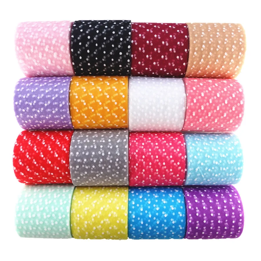 20Yards/roll 3" 7.5cm White Dot Tulle Roll Tutu Fabric Baby Shower Party Supplies DIY Hair Bows Handmade Materials
20Yards/roll 3" 7.5cm White Dot Tulle Roll Tutu Fabric Baby Shower Party Supplies DIY Hair Bows Handmade Materials