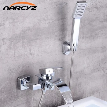 New Style Bathtub Faucets Chrome Brass Shower Set Bathtub Mixer Tap Single Handle Shower Wall Mounted For Bathroom XT356
New Style Bathtub Faucets Chrome Brass Shower Set Bathtub Mixer Tap Single Handle Shower Wall Mounted For Bathroom XT356