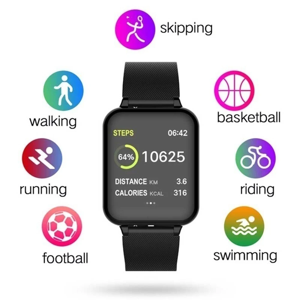 Sport Smart Watch IP67 Waterproof watch Heart Rate Monitor Blood Pressure Multiple Sport Watch for Iphone Android
Sport Smart Watch IP67 Waterproof watch Heart Rate Monitor Blood Pressure Multiple Sport Watch for Iphone Android