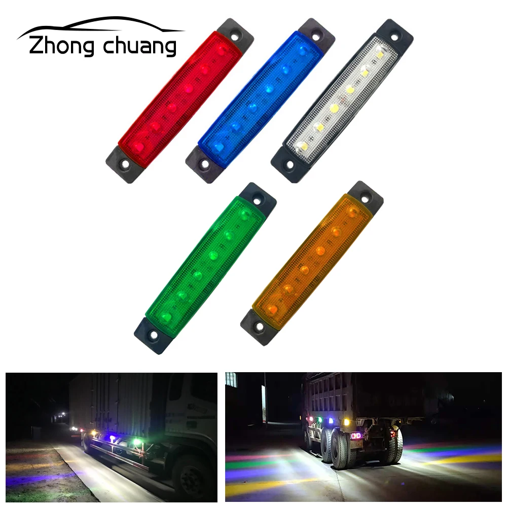 Automotive exterior light LED 12-24V 6 SMD LED car truck truck side marking light low LED trailer light rear side light
Automotive exterior light LED 12-24V 6 SMD LED car truck truck side marking light low LED trailer light rear side light