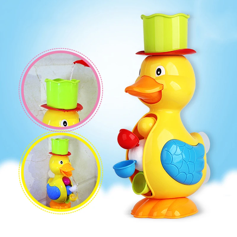 Cute Baby Bath Toys For Children Duck Waterwheel Dolphin Baby Bathroom Toys Faucet Water Spraying Toddler Kids Shower Toys Gift
Cute Baby Bath Toys For Children Duck Waterwheel Dolphin Baby Bathroom Toys Faucet Water Spraying Toddler Kids Shower Toys Gift