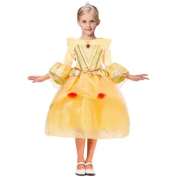 Halloween Costume Girl Belle Princess 5-Layer Dress Luxury Wedding Dress Beauty and The Beast Cosplay Clothing 110-150 In Stock
Halloween Costume Girl Belle Princess 5-Layer Dress Luxury Wedding Dress Beauty and The Beast Cosplay Clothing 110-150 In Stock