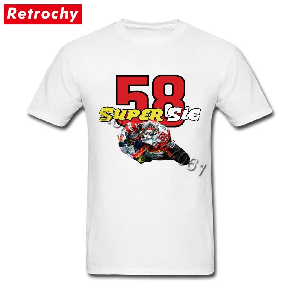 Fashion T-Shirt Marco Simoncelli Super Sic 58 Couple Short Sleeves Cotton Shirt Men's Great Father's Day Gifts
Fashion T-Shirt Marco Simoncelli Super Sic 58 Couple Short Sleeves Cotton Shirt Men's Great Father's Day Gifts