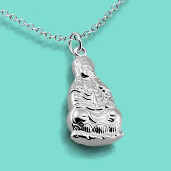 925 Sterling Silver Necklace Chinese Style Chinese God Bodhisattva Pendant Necklace Solid Silver Non- Faded Ladies Jewelry
925 Sterling Silver Necklace Chinese Style Chinese God Bodhisattva Pendant Necklace Solid Silver Non- Faded Ladies Jewelry