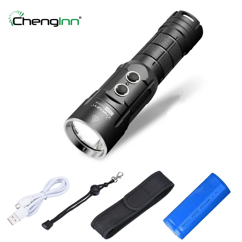 

High beam usb Powerbank flashlight Strobe SOS lanterna Convoy LED Flashlight rechargeable cree Xm-l t6 1000LM LED Torch Chenglnn