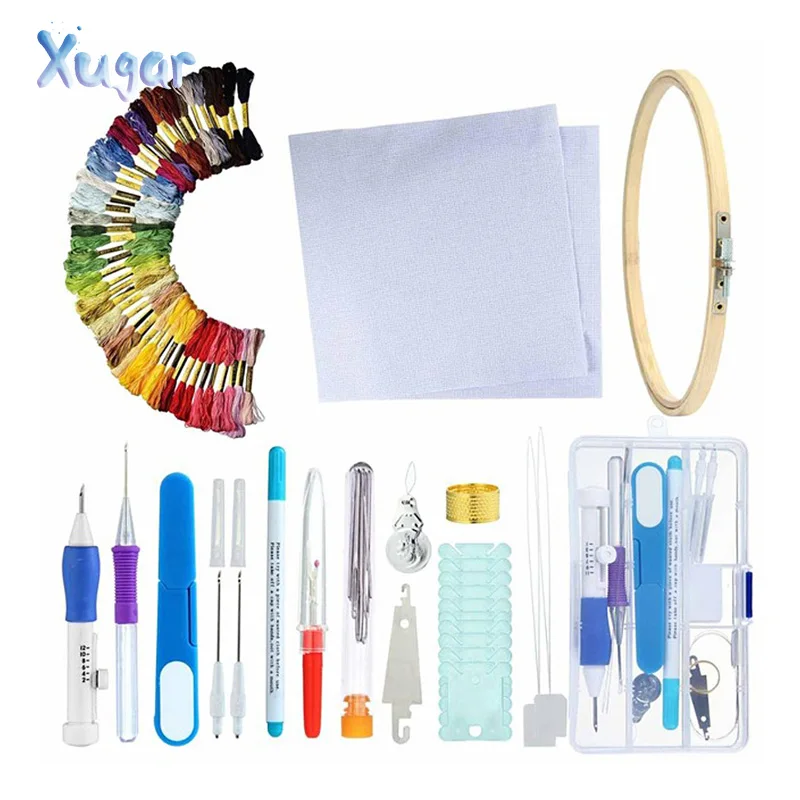 Magic Embroidery Pen Punch Needle Set Embroidery Patterns Punch Needle Kit Craft Tool Threads For DIY Sewing Tools with Case
Magic Embroidery Pen Punch Needle Set Embroidery Patterns Punch Needle Kit Craft Tool Threads For DIY Sewing Tools with Case