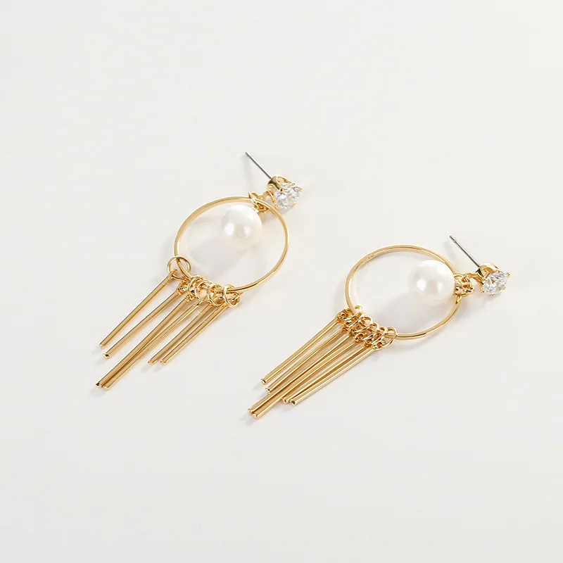 Fancy Elegance Big Drop Earrings for Women Round Circle Pendant Imitation Pearl Long Tassel Earrings femme Brincos Wholesale
Fancy Elegance Big Drop Earrings for Women Round Circle Pendant Imitation Pearl Long Tassel Earrings femme Brincos Wholesale