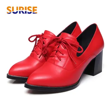 Summer British Women Oxfords 7cm High Square Block Heel PU Leather Pointed Toe Lace-up Pumps Vintage Casual Brogues Ladies Shoes
Summer British Women Oxfords 7cm High Square Block Heel PU Leather Pointed Toe Lace-up Pumps Vintage Casual Brogues Ladies Shoes