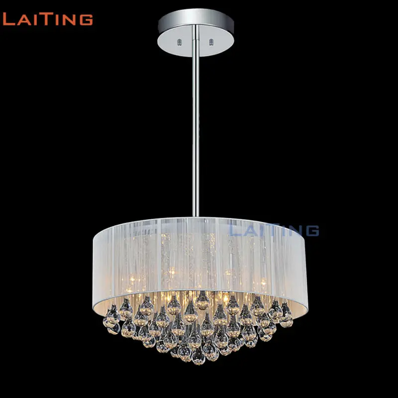 Laiting Lighting Dia 55cm American Rustic Round Crystal Chandelier Modern White Fabric Pendant Lamp for Dining Room
Laiting Lighting Dia 55cm American Rustic Round Crystal Chandelier Modern White Fabric Pendant Lamp for Dining Room