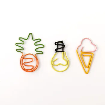 20pcs/lot Creative Kawaii Icecream Pineapple Bulb Paper Clip Cute Metal Bookmark Decorative File Memo Clips Stationery
20pcs/lot Creative Kawaii Icecream Pineapple Bulb Paper Clip Cute Metal Bookmark Decorative File Memo Clips Stationery