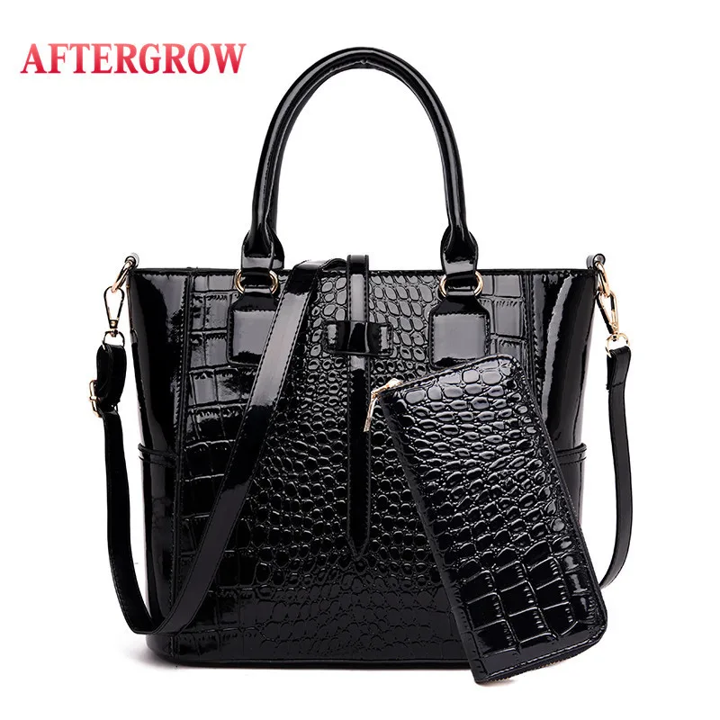 2 Pcs Women Composite Bag Set Bright Snake Print PU Leather Messenger Shoulder Bags And Purse Female Tote Handbag borsa serpente
2 Pcs Women Composite Bag Set Bright Snake Print PU Leather Messenger Shoulder Bags And Purse Female Tote Handbag borsa serpente