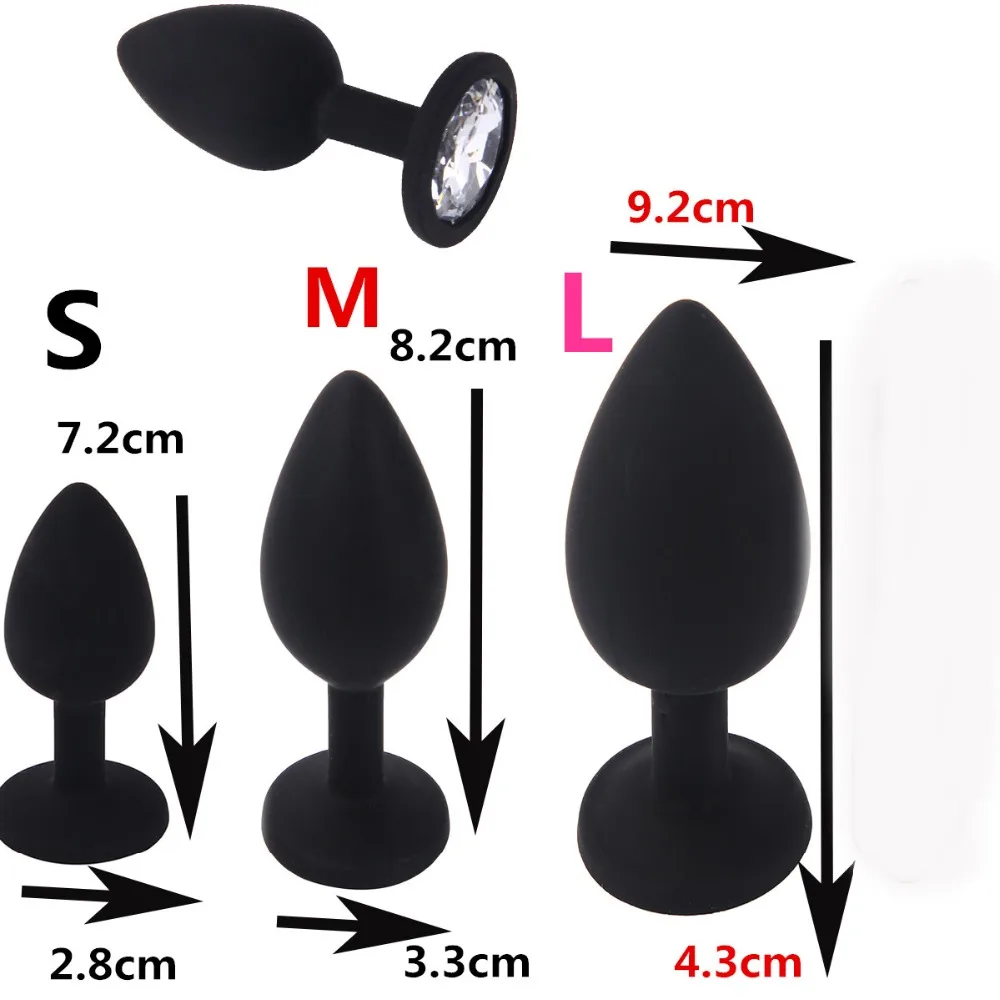 Sex toy set Sm products Silicone Anal Plug Removable Jewel Decoration Butt Plug Sex Toys Prostate Massager Anus Toys For Women