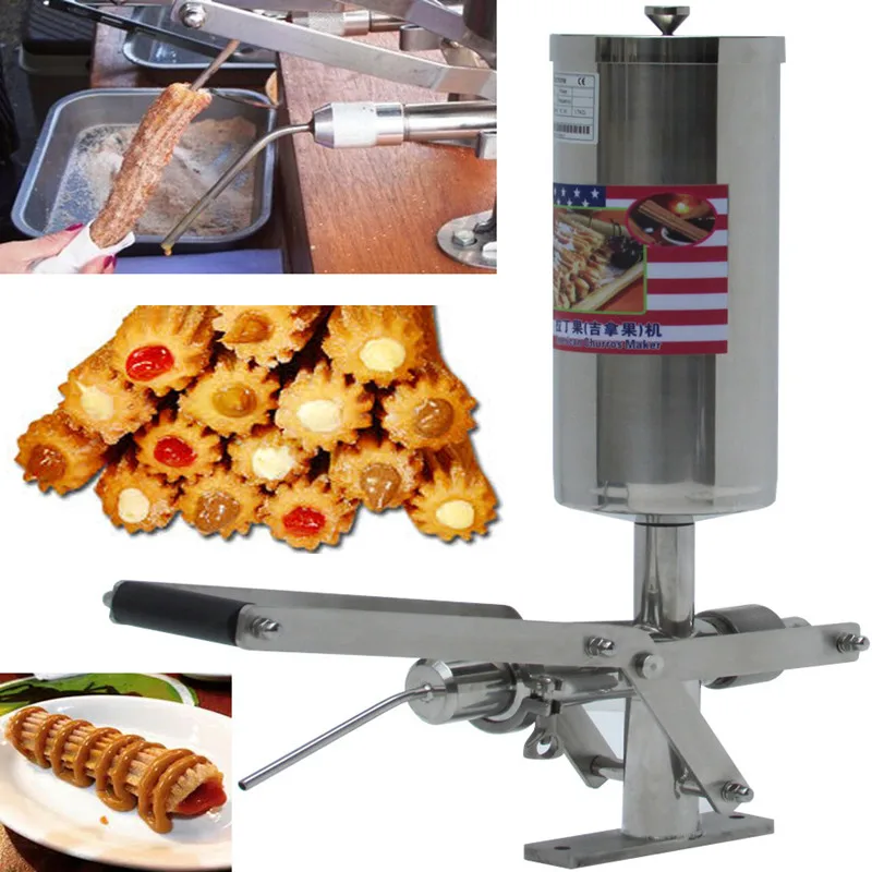 Manual Commercial Stainless Steel Spanish Churros Filler Machine 5L Churros Maker Filling Machine Churro Jam Filling Machine
Manual Commercial Stainless Steel Spanish Churros Filler Machine 5L Churros Maker Filling Machine Churro Jam Filling Machine