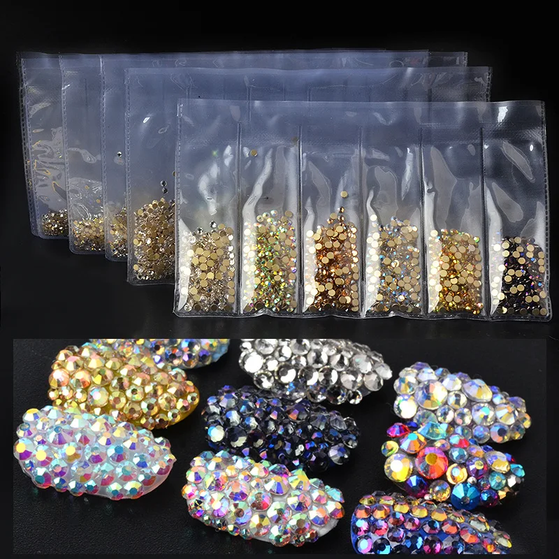 1400PCS/Pack Mix Sizes Crystal Clear AB Non Hotfix Flatback Rhinestones Nail Rhinestones For Nails 3D Nail Art Decorations Gems
1400PCS/Pack Mix Sizes Crystal Clear AB Non Hotfix Flatback Rhinestones Nail Rhinestones For Nails 3D Nail Art Decorations Gems