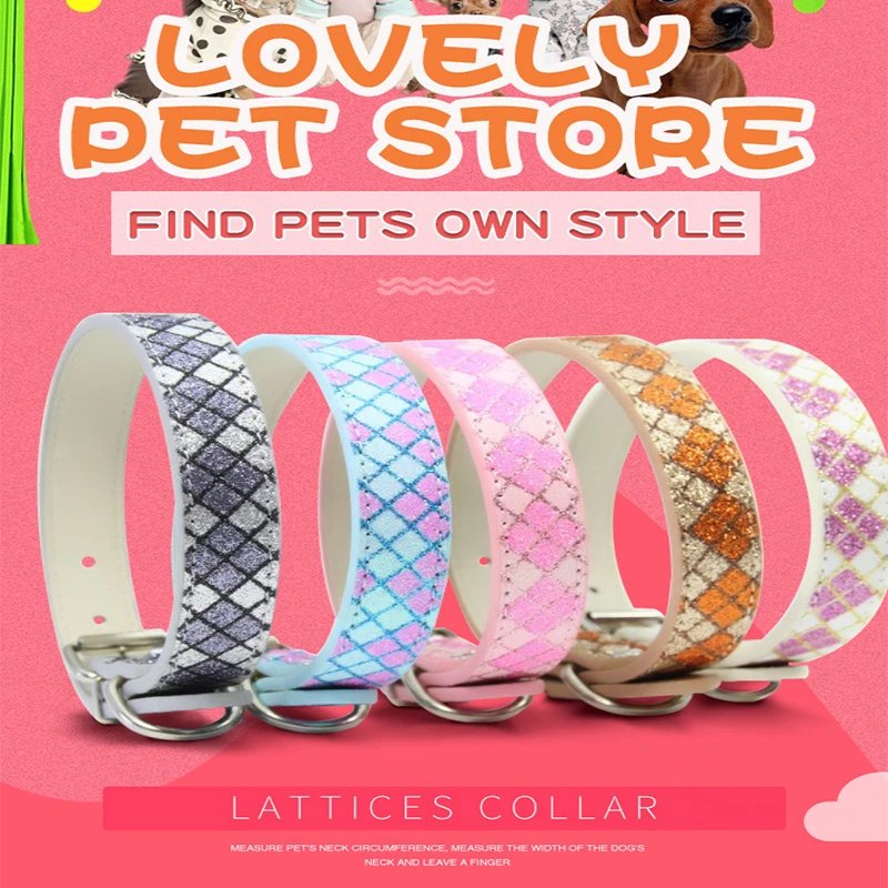 PU Leather Pet Solid Soft Colorful Shiny Plaid Collars For Small Medium Dogs Neck Strap Adjustable Safe Puppy Kitten Cats Collar
PU Leather Pet Solid Soft Colorful Shiny Plaid Collars For Small Medium Dogs Neck Strap Adjustable Safe Puppy Kitten Cats Collar