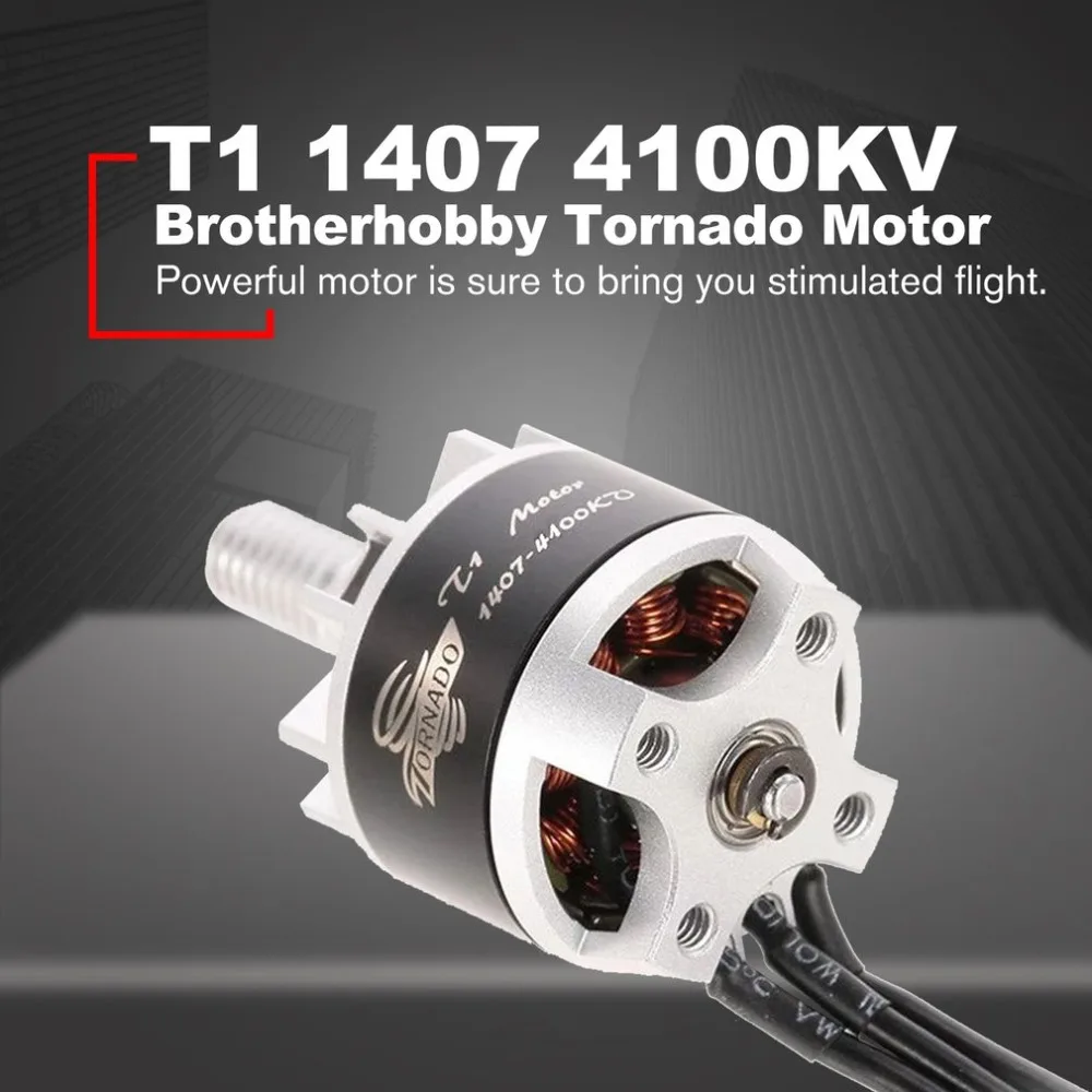 Brotherhobby Tornado T1 1407 4100KV 4S Racing Edition Brushless Motor for 130 150 FPV RC Drone UAV Multicopter Quadcopter
Brotherhobby Tornado T1 1407 4100KV 4S Racing Edition Brushless Motor for 130 150 FPV RC Drone UAV Multicopter Quadcopter