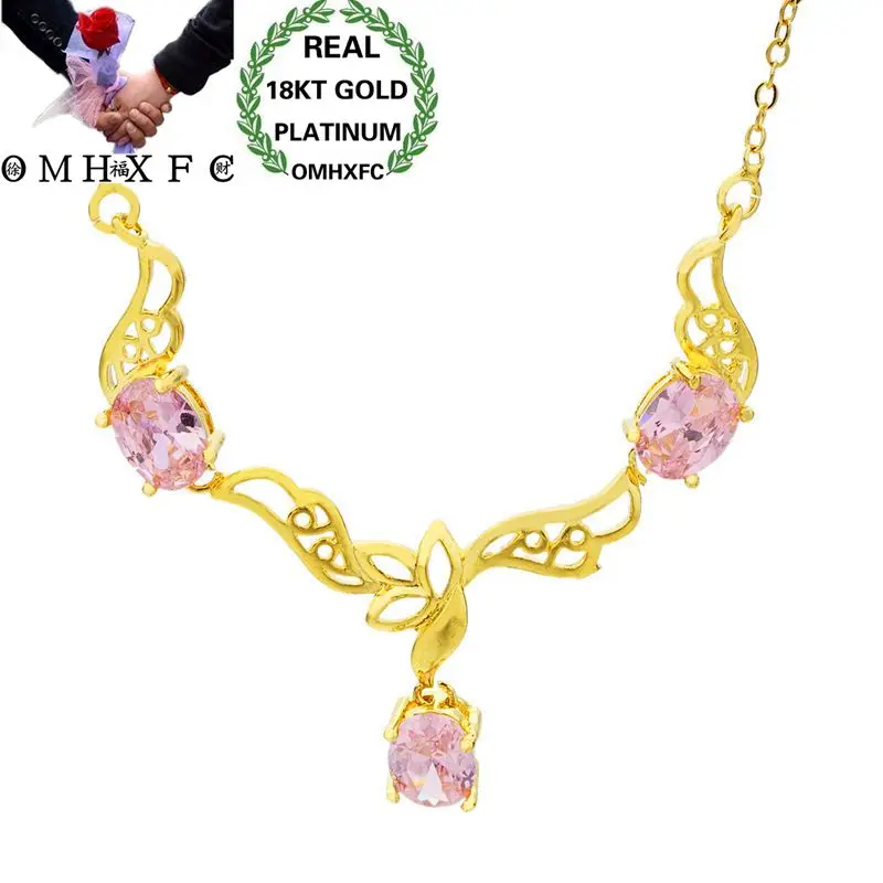 MHXFC Wholesale European Fashion Female Party Wedding Gift Pink Green Purple Oval Zircon Real 18KT Gold Pendant Necklace NL153
MHXFC Wholesale European Fashion Female Party Wedding Gift Pink Green Purple Oval Zircon Real 18KT Gold Pendant Necklace NL153