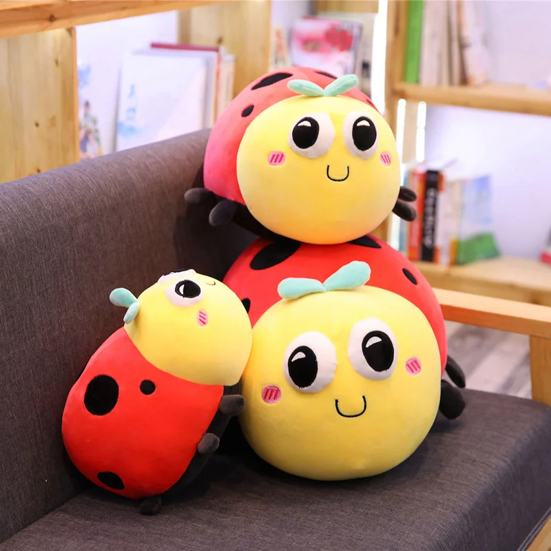 1PC Cute Creative Plush Toy Soft Cartoon Ladybug Ladybird Insect Hold Doll Pillow Cushion Novelty Children Girl Birthday Gift
1PC Cute Creative Plush Toy Soft Cartoon Ladybug Ladybird Insect Hold Doll Pillow Cushion Novelty Children Girl Birthday Gift
