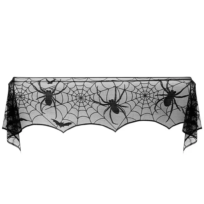 UNOMOR 1 Pc Lace Table Cloth Fireplace Scarf Black Spider Web Tablecloth For Halloween Party Indoor Kitchen Decoration
UNOMOR 1 Pc Lace Table Cloth Fireplace Scarf Black Spider Web Tablecloth For Halloween Party Indoor Kitchen Decoration