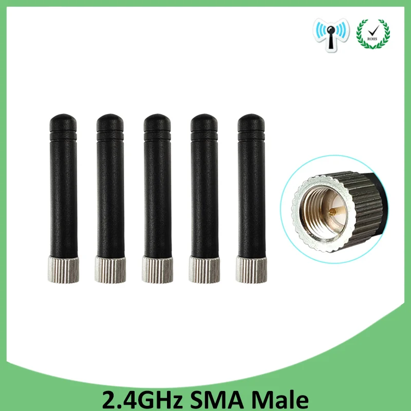 5pcs 2.4GHz Antenna 3dbi Wifi Antenna SMA Male connector Straight wi fi antena Aerial wi-fi 2.4G antenna Small size antenne
5pcs 2.4GHz Antenna 3dbi Wifi Antenna SMA Male connector Straight wi fi antena Aerial wi-fi 2.4G antenna Small size antenne