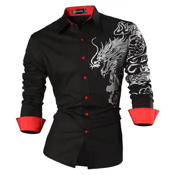 Sportrendy Men's Shirt Dress Casual Long Sleeve Slim Fit Fashion Dragon Stylish JZS041
Sportrendy Men's Shirt Dress Casual Long Sleeve Slim Fit Fashion Dragon Stylish JZS041
