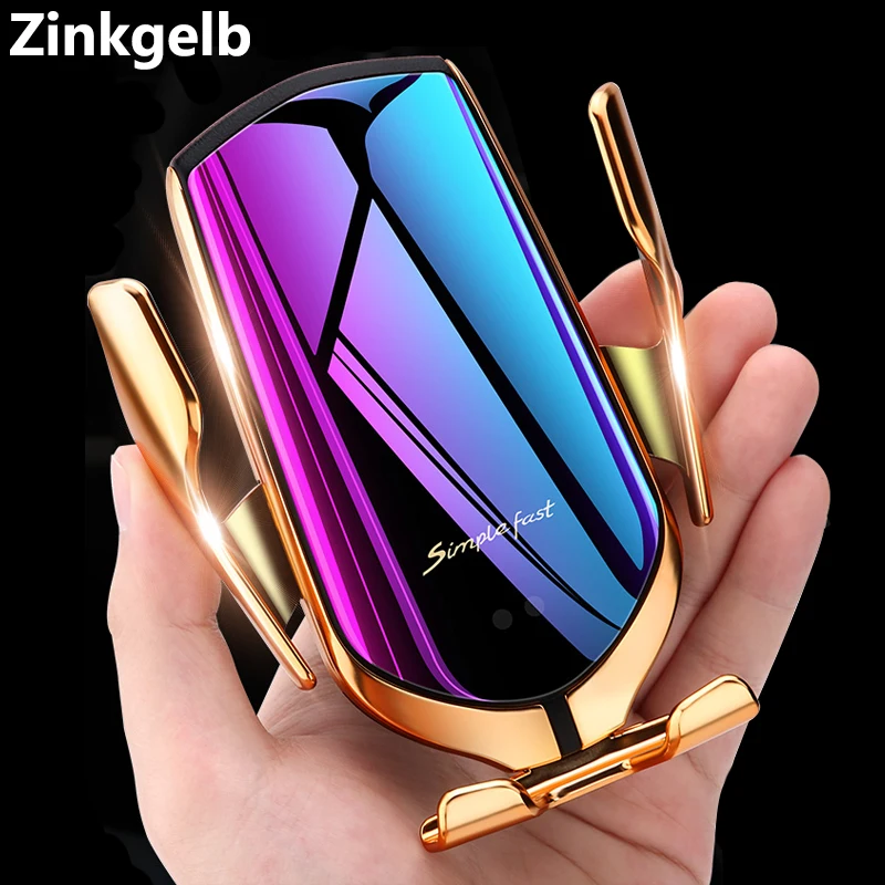 Smart Wireless Car Charger Holder 10W Qi Fast Charging Infrared Sensor Automatic Clamping Car Air Mount Wireless Phone Charger
Smart Wireless Car Charger Holder 10W Qi Fast Charging Infrared Sensor Automatic Clamping Car Air Mount Wireless Phone Charger