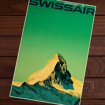 Swissair Alps Classic Vintage Retro Kraft Canvas Painting Travel Paintings Poster Maps Home Bar Posters Wall Decor Gift
Swissair Alps Classic Vintage Retro Kraft Canvas Painting Travel Paintings Poster Maps Home Bar Posters Wall Decor Gift