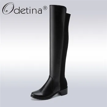 Odetina New Fashion Classic Black Riding Shoes For Women Winter Plush Equestrian Boots Slip On Over The Knee Boots Chunky Heels
Odetina New Fashion Classic Black Riding Shoes For Women Winter Plush Equestrian Boots Slip On Over The Knee Boots Chunky Heels