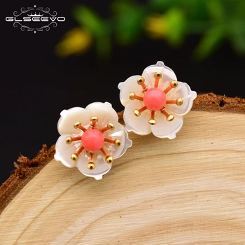 GLSEEVO Shell Stud Serdolik Earrings Flower For Women Girls Wedding Engagement Minimalist Jewellery les boucle d'oreille GE0611
GLSEEVO Shell Stud Serdolik Earrings Flower For Women Girls Wedding Engagement Minimalist Jewellery les boucle d'oreille GE0611