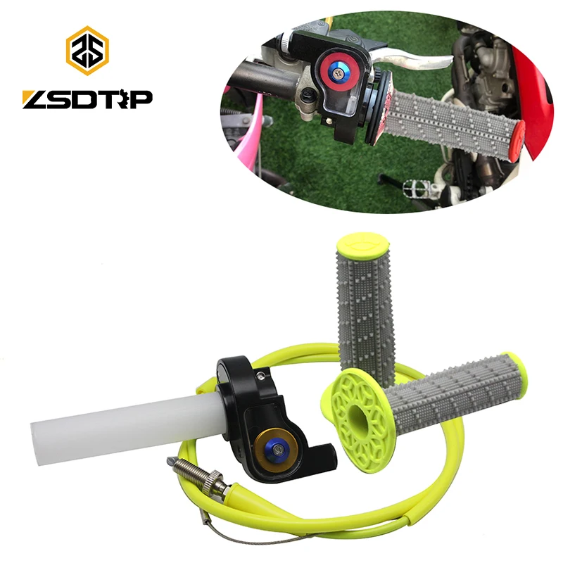ZSDTRP 7/8" 22mm Motorcycle Twist Throttle Grips Cable Hand Grip for CRF KLX TTR 110 125 150 200 250 cc Dirt Pit Bike
ZSDTRP 7/8" 22mm Motorcycle Twist Throttle Grips Cable Hand Grip for CRF KLX TTR 110 125 150 200 250 cc Dirt Pit Bike