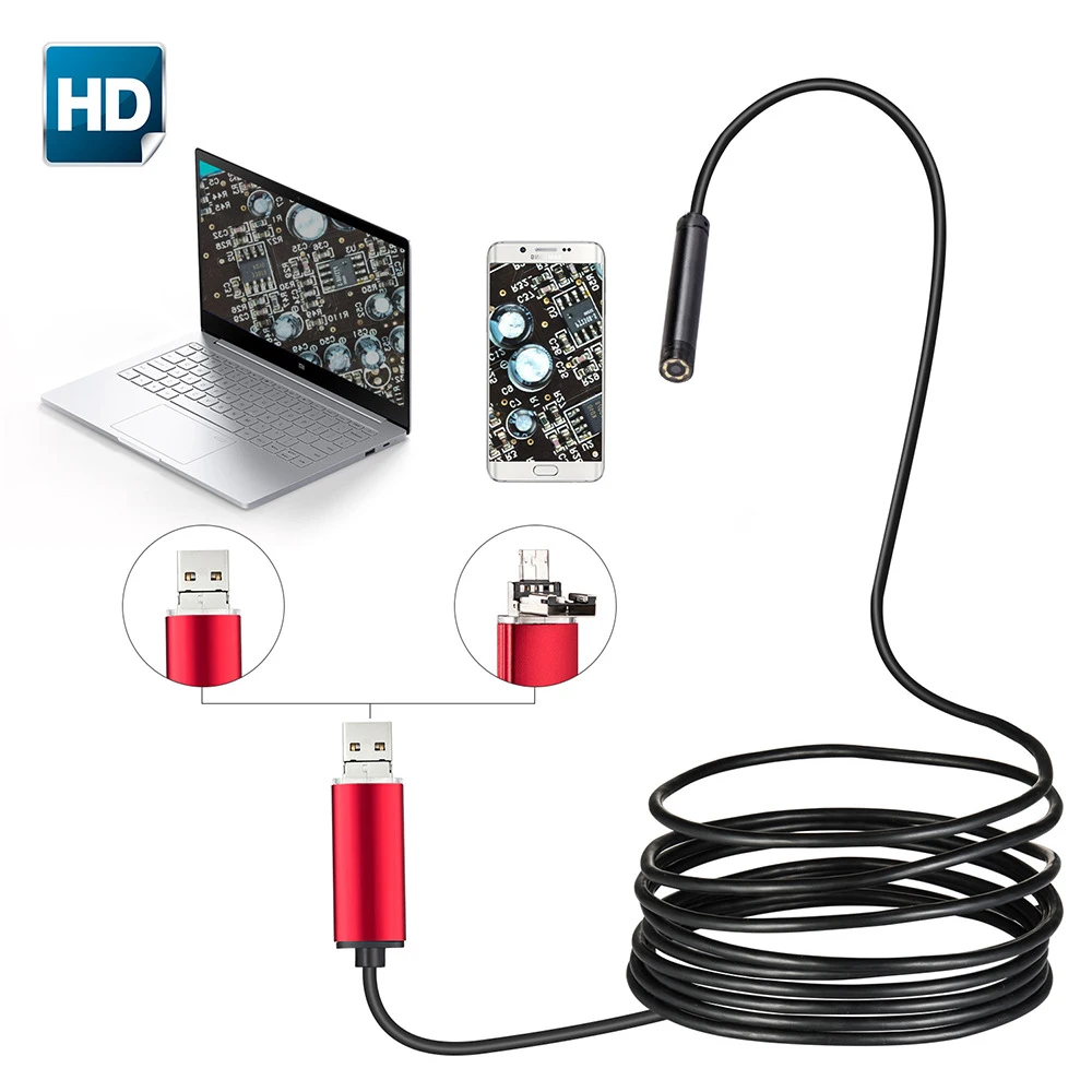 HD USB Android Endoscope Camera1280*720 1M 2M Micro Inspection Video Camera Snake Borescope Tube for Smartphone
HD USB Android Endoscope Camera1280*720 1M 2M Micro Inspection Video Camera Snake Borescope Tube for Smartphone