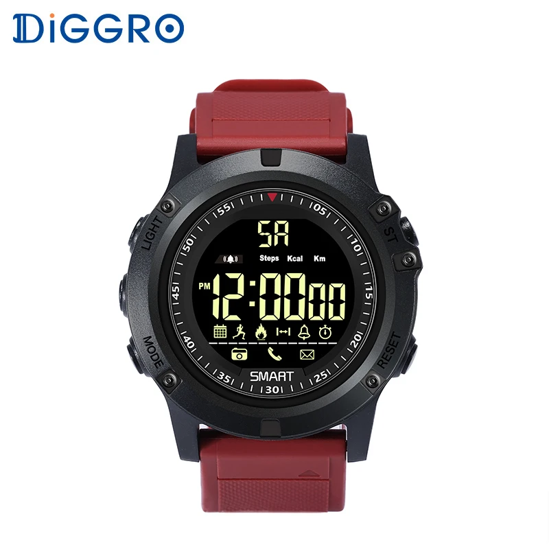 

Diggro EX17S Smart Watch IP68 Waterproof 5ATM Pedometer Message Reminder Long Standby Time Outdoor Sports For Android IOS