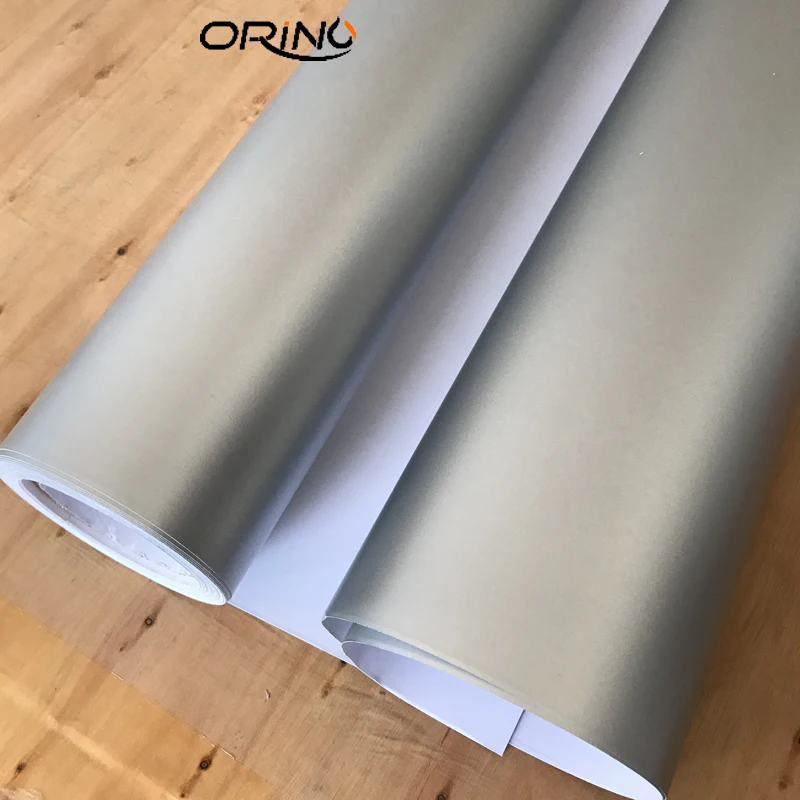 Silver Matte Metallic Vinyl Film Sticker-1