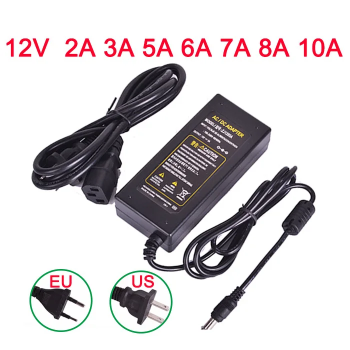 2A 3A 5A 6A 7A 8A 10A LED Strip Power Adapter Transformer AC 110V-240V To DC 12V LED Strips Light Converter EU/US/UK/AU
2A 3A 5A 6A 7A 8A 10A LED Strip Power Adapter Transformer AC 110V-240V To DC 12V LED Strips Light Converter EU/US/UK/AU
