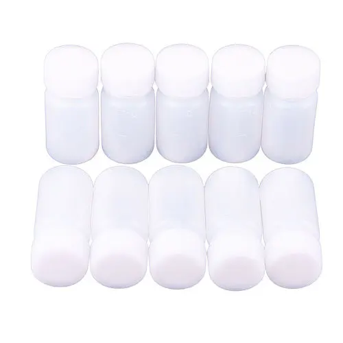 

10Pcs/lot Cosmetic Liquid Clear Sample Bottle Cap Seal Vials Reagent Container 10ml#47334