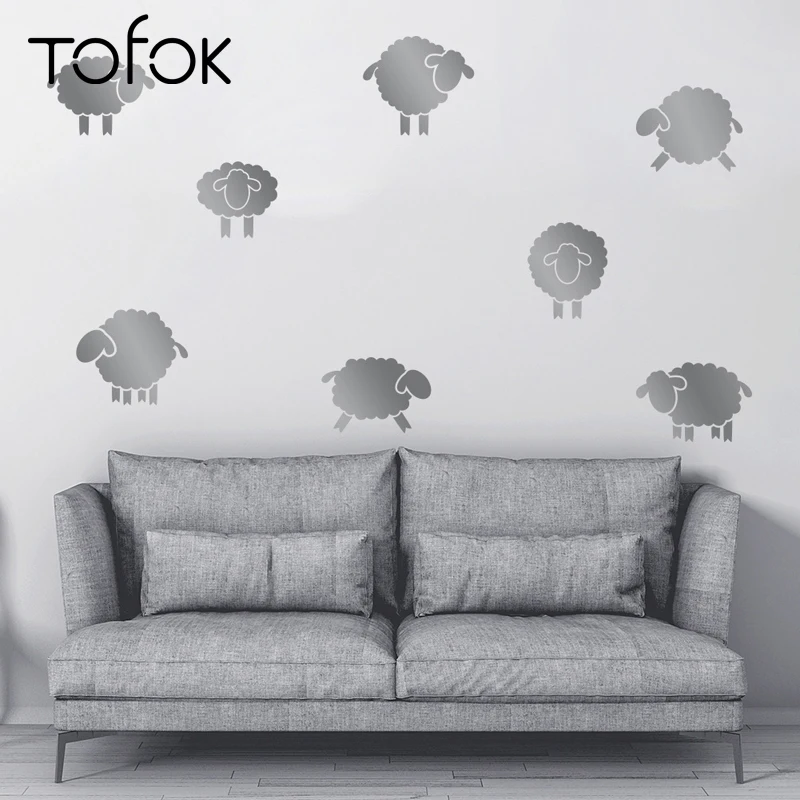 Tofok Cute Cartoon Sheep DIY Wall Sticker Creative Nordic Style Wall Decal Living Room Bedroom Children Room Decoration Sticker
Tofok Cute Cartoon Sheep DIY Wall Sticker Creative Nordic Style Wall Decal Living Room Bedroom Children Room Decoration Sticker