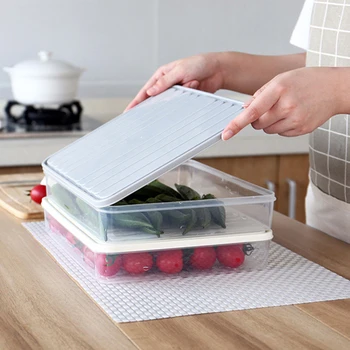 Square Plastic Transparent Storage Box Multi-Function Modern Home Kitchen Refrigerator Single-Layer Sealed Storage Box
Square Plastic Transparent Storage Box Multi-Function Modern Home Kitchen Refrigerator Single-Layer Sealed Storage Box