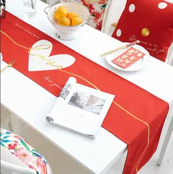 Japanese style Red heart floral Linen cotton printed table runner Table flag and Placemat table cover Home Decoration wed party
Japanese style Red heart floral Linen cotton printed table runner Table flag and Placemat table cover Home Decoration wed party