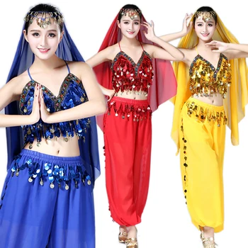 New Arrival Belly Dance Suit For Ladies (Tops+Skirt+Veil) Indian Fitness Set Sexy Women Belly Bollywood Dancing Costumes Q11111
New Arrival Belly Dance Suit For Ladies (Tops+Skirt+Veil) Indian Fitness Set Sexy Women Belly Bollywood Dancing Costumes Q11111